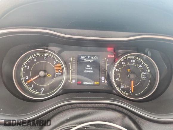 2021 Jeep Cherokee Latitude Plus with VIN 1C4PJLLB4MD116228, listed as a Copart auction lot 61157595 with 55,244 mi miles and Salvage title. Bid and sale history available at DreamBid. Image 9.