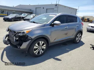 2013 Kia Sportage EX with VIN KNDPC3A28D7397798, listed as a Copart auction lot 57353415 with 104,831 mi miles and Salvage title. Bid and sale history available at DreamBid. Image 1.