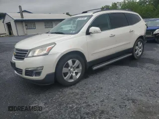 2014 Chevrolet Traverse LTZ z VIN 1GNKRJKD3EJ155526, wystawiony jako Copart lot #58159165 z przebiegiem 152 520 mil mil oraz Szkoda całkowita • Salvage title. Historia ofert i sprzedaży dostępna na DreamBid. Obrazek 1.