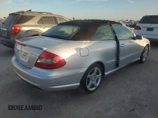 2007 Mercedes-Benz CLK-Class 5.5L with VIN WDBTK72F87T085081, listed as a Copart auction lot 76171044 with 56,377 mi miles and Non Repairable. Bid and sale history available at carsss.com. Image 3.