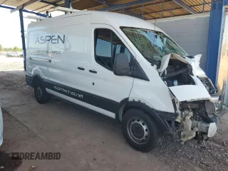 2018 Ford Transit with VIN 1FTYR2CM7JKA51973, listed as a Copart auction lot 59139395 with Not provided miles and Salvage title. Bid and sale history available at DreamBid. Image 4.
