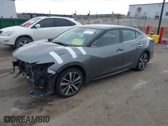 2020 Nissan Maxima SV with VIN 1N4AA6CV9LC370805, listed as a IAAI auction lot 41383206 with 95,539 mi miles. Bid and sale history available at carsss.com. Image 18.