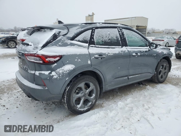 2024 Ford Escape ST-Line with VIN 1FMCU0MN2RUB42813, listed as a Copart auction lot 45878905 with 4,713 mi miles and Salvage Title. Bid and sale history available at DreamBid. Image 3.