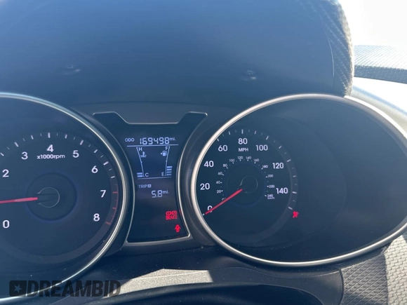 2012 Hyundai Veloster w/Gray Int with VIN KMHTC6AD6CU036826, listed as a Copart auction lot 45042645 with 169,498 mi miles and Clean title. Bid and sale history available at DreamBid. Image 8.