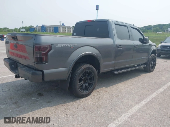 2019 Ford F-150 XL with VIN 1FTFW1E52KFA46500, listed as a IAAI auction lot 42394797 with 79,455 mi miles and . Bid and sale history available at DreamBid. Image 4.