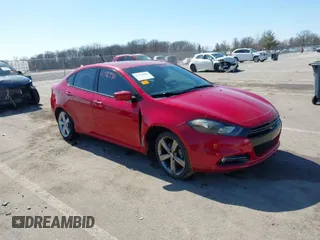 2014 Dodge Dart GT with VIN 1C3CDFEB5ED798644, listed as a IAAI auction lot 41776390 with 114,939 mi miles. Bid and sale history available at carsss.com. Image 1.