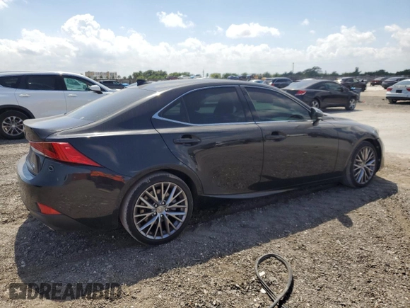 2017 Lexus IS with VIN JTHBA1D2XH5041059, listed as a Copart auction lot 49058355 with 96,955 mi miles and Salvage Title. Bid and sale history available at carsss.com. Image 3.