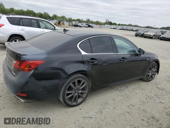 2014 Lexus GS 350 with VIN JTHBE1BL1E5038837, listed as a Copart auction lot 53737785 with 96,762 mi miles and Clean Title. Bid and sale history available at carsss.com. Image 3.