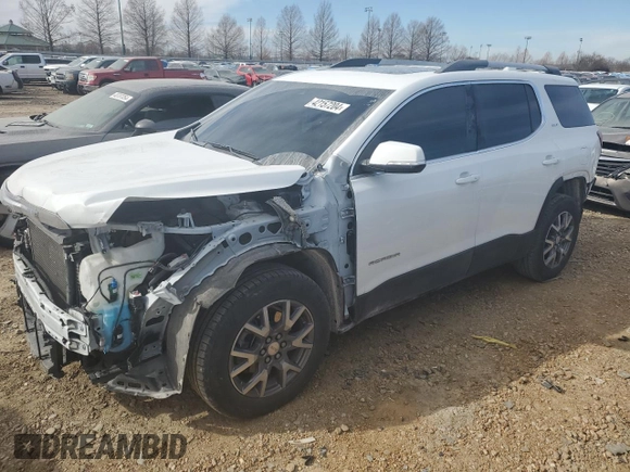 2021 GMC Acadia SLT with VIN 1GKKNMLS5MZ192052, listed as a Copart auction lot 42157204 with 70,765 mi miles and Salvage Title. Bid and sale history available at DreamBid. Image 1.
