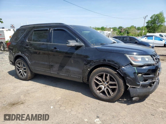 2017 Ford Explorer Sport with VIN 1FM5K8GT4HGB28223, listed as a Copart auction lot 54969555 with 122,082 mi miles and Clean Title. Bid and sale history available at DreamBid. Image 4.