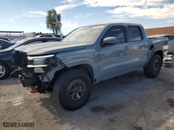 2025 Nissan Frontier PRO-4X with VIN 1N6ED1EK9SN615305, listed as a Copart auction lot 50654625 with 4,083 mi miles and Salvage Title. Bid and sale history available at carsss.com. Image 1.