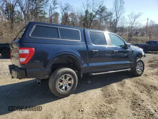 2023 Ford F-150 with VIN 1FTFW1P83PKE89261, listed as a Copart auction lot 46786025 with 9,079 mi miles and Salvage title. Bid and sale history available at DreamBid. Image 3.