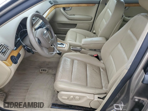2007 Audi A4 2.0T with VIN WAUDF78E87A118419, listed as a Copart auction lot 50788785 with 171,703 mi miles and Salvage Title. Bid and sale history available at carsss.com. Image 7.