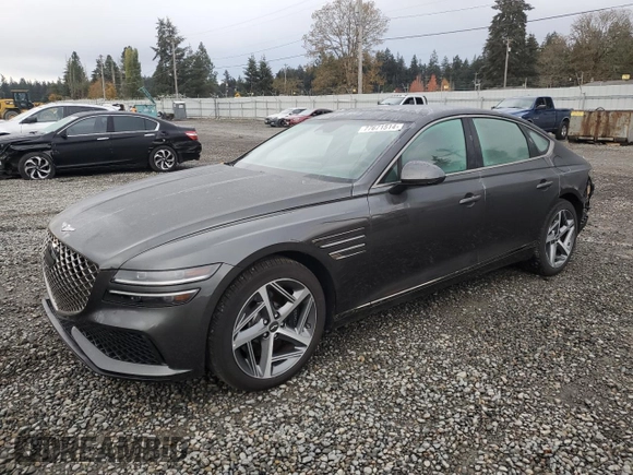 2024 Genesis G80 Sport with VIN KMTGB4SD8RU205301, listed as a Copart auction lot 77671514 with 11,994 mi miles and Salvage Title. Bid and sale history available at DreamBid. Image 1.