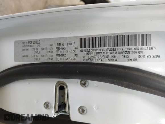 2018 Ram 1500 Express с VIN 1C6RR7FT5JS221341, выставлен на аукционе IAAI как лот 42496776 с пробегом 87 421 миль миль и . История ставок и продаж доступна на DreamBid. Изображение 9.