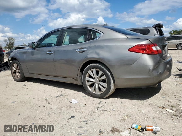 2011 Infiniti M37 with VIN JN1BY1AR9BM370205, listed as a Copart auction lot 73017334 with 166,301 mi miles and Salvage Title. Bid and sale history available at carsss.com. Image 2.