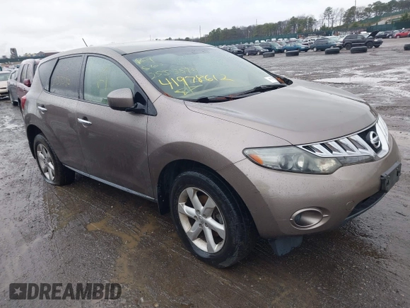 2010 Nissan Murano SL with VIN JN8AZ1MW0AW102383, listed as a IAAI auction lot 41978612 with Not Provided miles and . Bid and sale history available at DreamBid. Image 1.