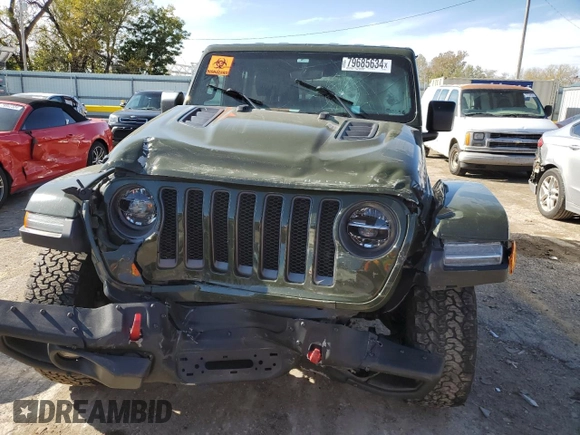 2022 Jeep Wrangler Unlimited Rubicon z VIN 1C4HJXFN9NW186122, wystawiony jako Copart lot #79685634 z przebiegiem 81 332 mil mil oraz Szkoda całkowita • Salvage title. Historia ofert i sprzedaży dostępna na DreamBid. Obrazek 5.
