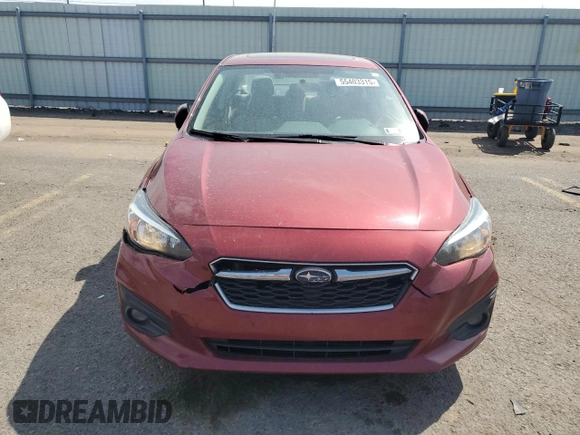 2017 Subaru Impreza Premium with VIN 4S3GKAD66H3619998, listed as a Copart auction lot 55403315 with 182,099 mi miles and Salvage title. Bid and sale history available at DreamBid. Image 5.