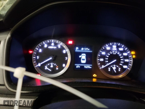 2019 Hyundai Sonata SE with VIN 5NPE24AF9KH762503, listed as a Copart auction lot 53690485 with 76,278 mi miles and Salvage Title. Bid and sale history available at carsss.com. Image 9.