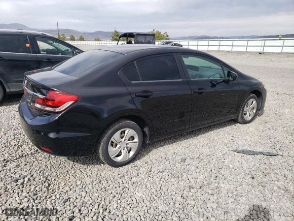 2014 Honda Civic Sedan LX with VIN 2HGFB2F54EH554522, listed as a Copart auction lot 52421205 with 140,276 mi miles and Clean Title. Bid and sale history available at carsss.com. Image 3.