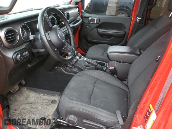 2022 Jeep Wrangler Unlimited Willys with VIN 1C4HJXDN7NW217581, listed as a Copart auction lot 53774355 with 51,126 mi miles and Clean title. Bid and sale history available at DreamBid. Image 7.