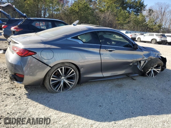 2017 Infiniti Q60 Premium with VIN JN1CV7EL3HM320964, listed as a Copart auction lot 47350085 with 91,745 mi miles and Clean title. Bid and sale history available at DreamBid. Image 3.