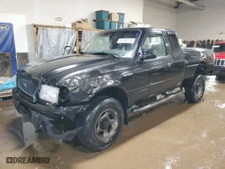 2001 Ford Ranger XL Fleet with VIN 1FTZR15E61PA61756, listed as a Copart auction lot 49106135 with 212,969 mi miles and Salvage Title. Bid and sale history available at carsss.com. Image 1.