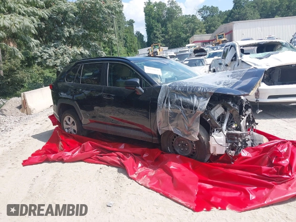 2019 Toyota RAV4 LE with VIN 2T3H1RFV3KC015535, listed as a IAAI auction lot 41999076 with 99,375 mi miles and . Bid and sale history available at DreamBid. Image 1.
