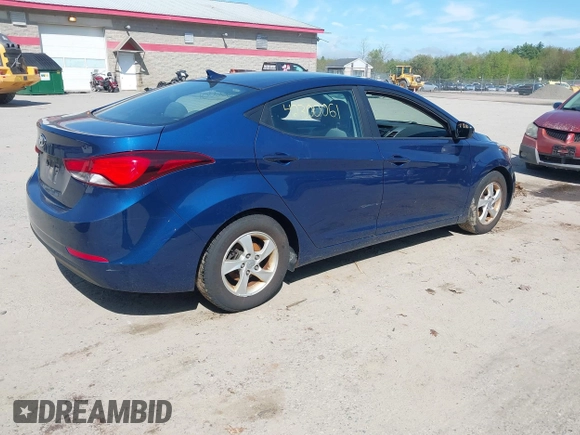 2015 Hyundai Elantra SE z VIN 5NPDH4AE7FH565322, wystawiony jako IAAI lot #42300061 z przebiegiem 94 342 mil mil oraz . Historia ofert i sprzedaży dostępna na DreamBid. Obrazek 4.