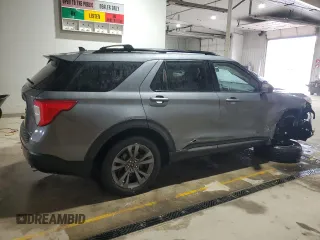 2021 Ford Explorer XLT with VIN 1FMSK8DHXMGA22114, listed as a Copart auction lot 52604955 with 212,538 mi miles and Salvage Title. Bid and sale history available at carsss.com. Image 3.