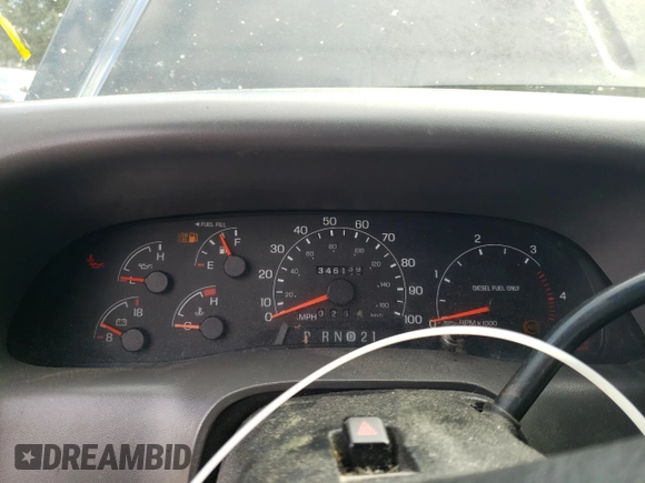 2001 Ford F-250 XL with VIN 3FTNX21F31MA74091, listed as a Copart auction lot 75888254 with 346,139 mi miles and Salvage Title. Bid and sale history available at DreamBid. Image 9.