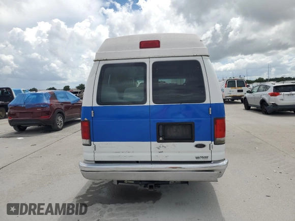 2003 Ford Econoline Cargo with VIN 1FDNS24L63HB98083, listed as a Copart auction lot 65953715 with 121,326 mi miles and Salvage title. Bid and sale history available at DreamBid. Image 6.