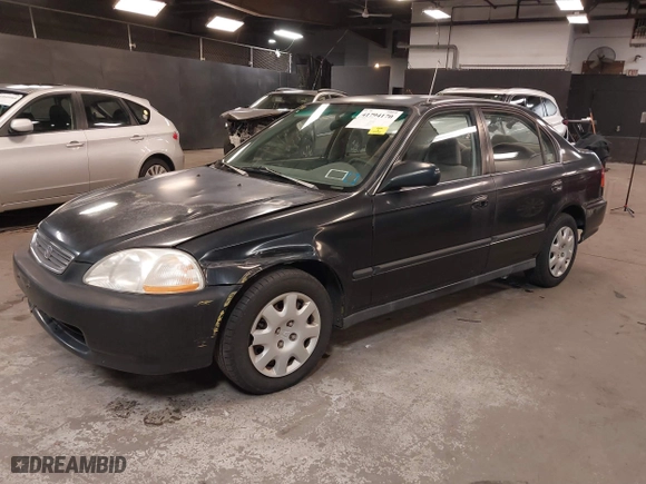 1998 Honda Civic LX with VIN 2HGEJ6679WH557828, listed as a IAAI auction lot 41794170 with 183,558 mi miles. Bid and sale history available at carsss.com. Image 17.