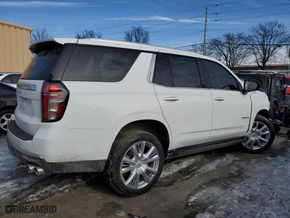 2021 Chevrolet Tahoe High Country with VIN 1GNSKTKL1MR303017, listed as a Copart auction lot 88578005 with 61,094 mi miles and Salvage Title. Bid and sale history available at carsss.com. Image 3.