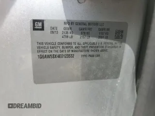 2014 Cadillac CTS AWD with VIN 1G6AW5SX4E0123532, listed as a Copart auction lot 55389825 with 114,807 mi miles and Salvage title. Bid and sale history available at DreamBid. Image 12.