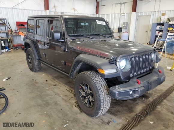 2018 Jeep Wrangler Unlimited Rubicon with VIN 1C4HJXFG6JW156443, listed as a Copart auction lot 53278595 with 51,034 mi miles and Clean Title. Bid and sale history available at carsss.com. Image 4.