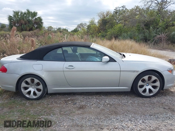 2005 BMW 6 Series 645Ci with VIN WBAEK73475B322960, listed as a IAAI auction lot 41044973 with Not Provided miles. Bid and sale history available at carsss.com. Image 12.