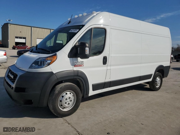 2022 Ram ProMaster Cargo Van with VIN 3C6LRVDG8NE130993, listed as a Copart auction lot 84215534 with 35,597 mi miles and Salvage Title. Bid and sale history available at carsss.com. Image 1.