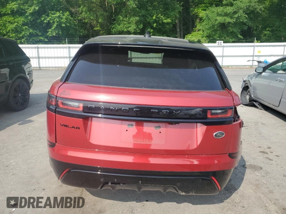 2020 Land Rover Range Rover Velar R-Dynamic S with VIN SALYK2EX3LA242139, listed as a Copart auction lot 58975095 with Not provided miles and Salvage title. Bid and sale history available at DreamBid. Image 6.
