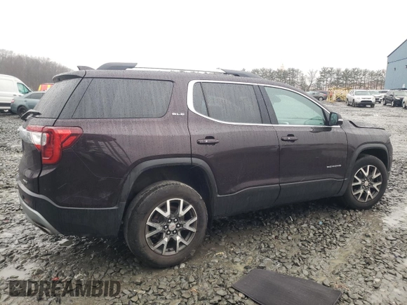 2021 GMC Acadia SLE with VIN 1GKKNRLS2MZ122201, listed as a Copart auction lot 85726784 with 47,437 mi miles and Salvage Title. Bid and sale history available at carsss.com. Image 3.