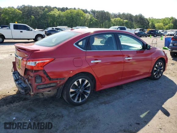 2017 Nissan Sentra SR with VIN 3N1AB7AP1HY351300, listed as a Copart auction lot 52052435 with 86,700 mi miles and Salvage Title. Bid and sale history available at carsss.com. Image 3.
