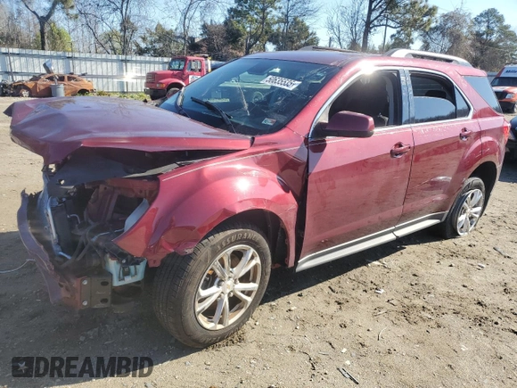 2016 Chevrolet Equinox LT with VIN 2GNFLFEK4G6256634, listed as a Copart auction lot 50635535 with 80,134 mi miles and Salvage Title. Bid and sale history available at DreamBid. Image 1.
