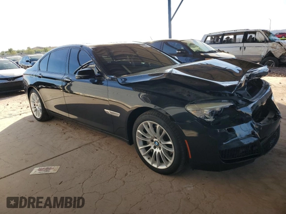 2013 BMW 7 Series 740i with VIN WBAYA6C57DC994965, listed as a Copart auction lot 81635414 with 110,698 mi miles and Salvage Title. Bid and sale history available at carsss.com. Image 4.