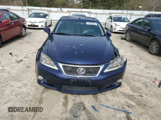 2011 Lexus IS 250 C with VIN JTHFF2C20B2520593, listed as a Copart auction lot 51487265 with 114,101 mi miles and Salvage Title. Bid and sale history available at DreamBid. Image 5.