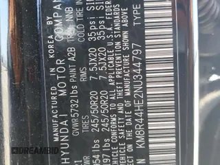 2022 Hyundai Palisade SEL z VIN KM8R44HE2NU344797, wystawiony jako Copart lot #52989805 z przebiegiem 79 107 mil mil oraz Szkoda całkowita • Salvage title. Historia ofert i sprzedaży dostępna na DreamBid. Obrazek 13.