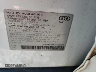 2013 Audi Q5 Premium Plus с VIN WA1LFAFP3DA089630, выставлен на аукционе Copart как лот 66823735 с пробегом 166 631 миль миль и Чистый • Clean title. История ставок и продаж доступна на DreamBid. Изображение 13.