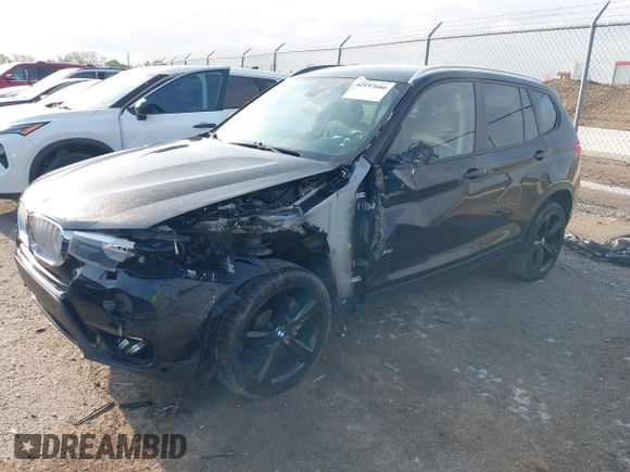 2017 BMW X3 xDrive28i with VIN 5UXWX9C35H0W80200, listed as a IAAI auction lot 42117600 with 80,255 mi miles and . Bid and sale history available at DreamBid. Image 2.