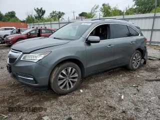 2014 Acura MDX Technology with VIN 5FRYD4H46EB014014, listed as a Copart auction lot 58973535 with 160,898 mi miles and Salvage title. Bid and sale history available at DreamBid. Image 1.