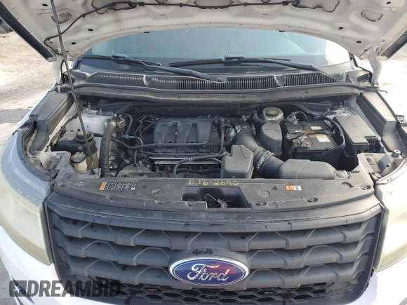 2016 Ford Utility Police Interceptor with VIN 1FM5K8AR4GGD30586, listed as a Copart auction lot 42431905 with 97,885 mi miles and Salvage Title. Bid and sale history available at carsss.com. Image 12.